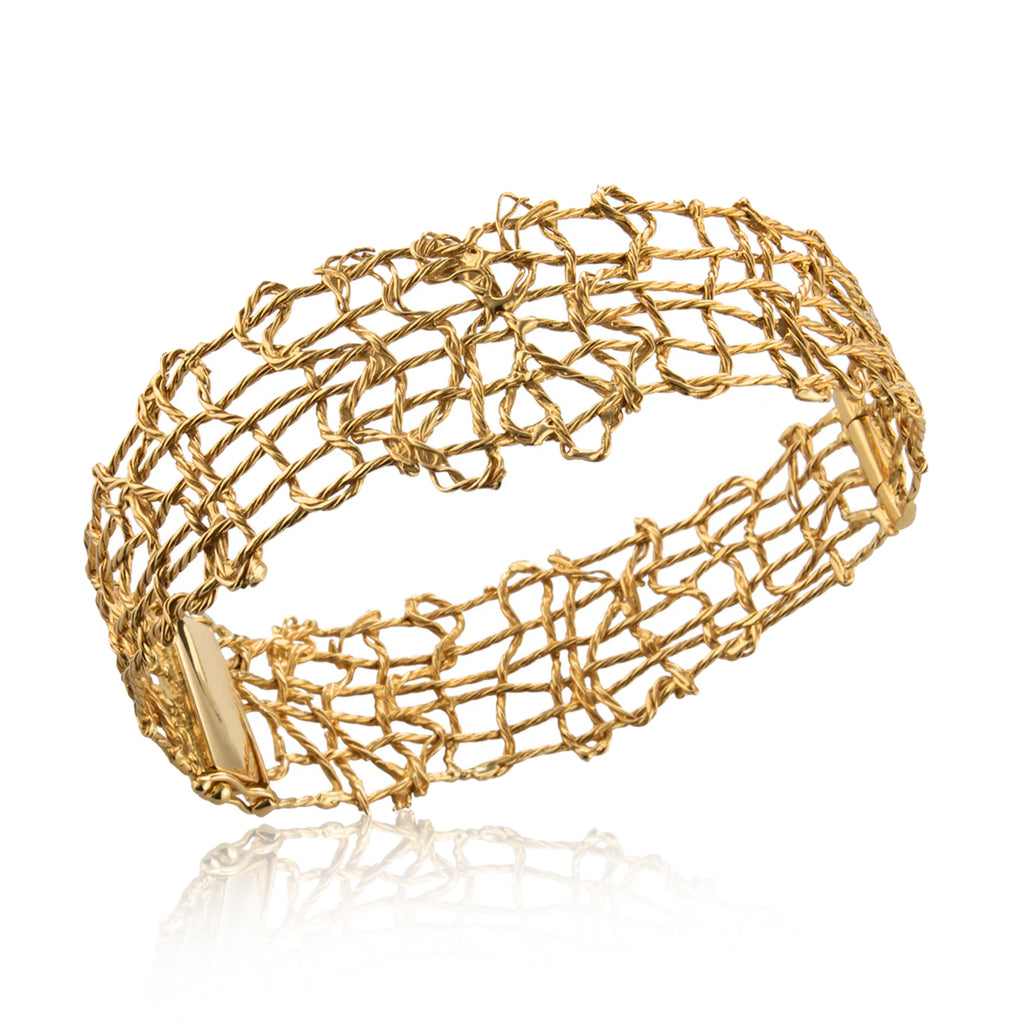 Kika Alvarenga Yellow Gold Trama Bracelet (SOLD - Available for Special Order)