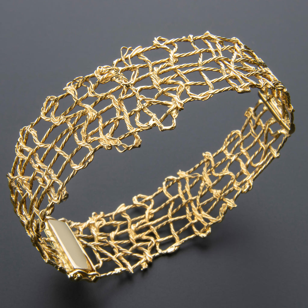 Kika Alvarenga Yellow Gold Trama Bracelet (SOLD - Available for Special Order)