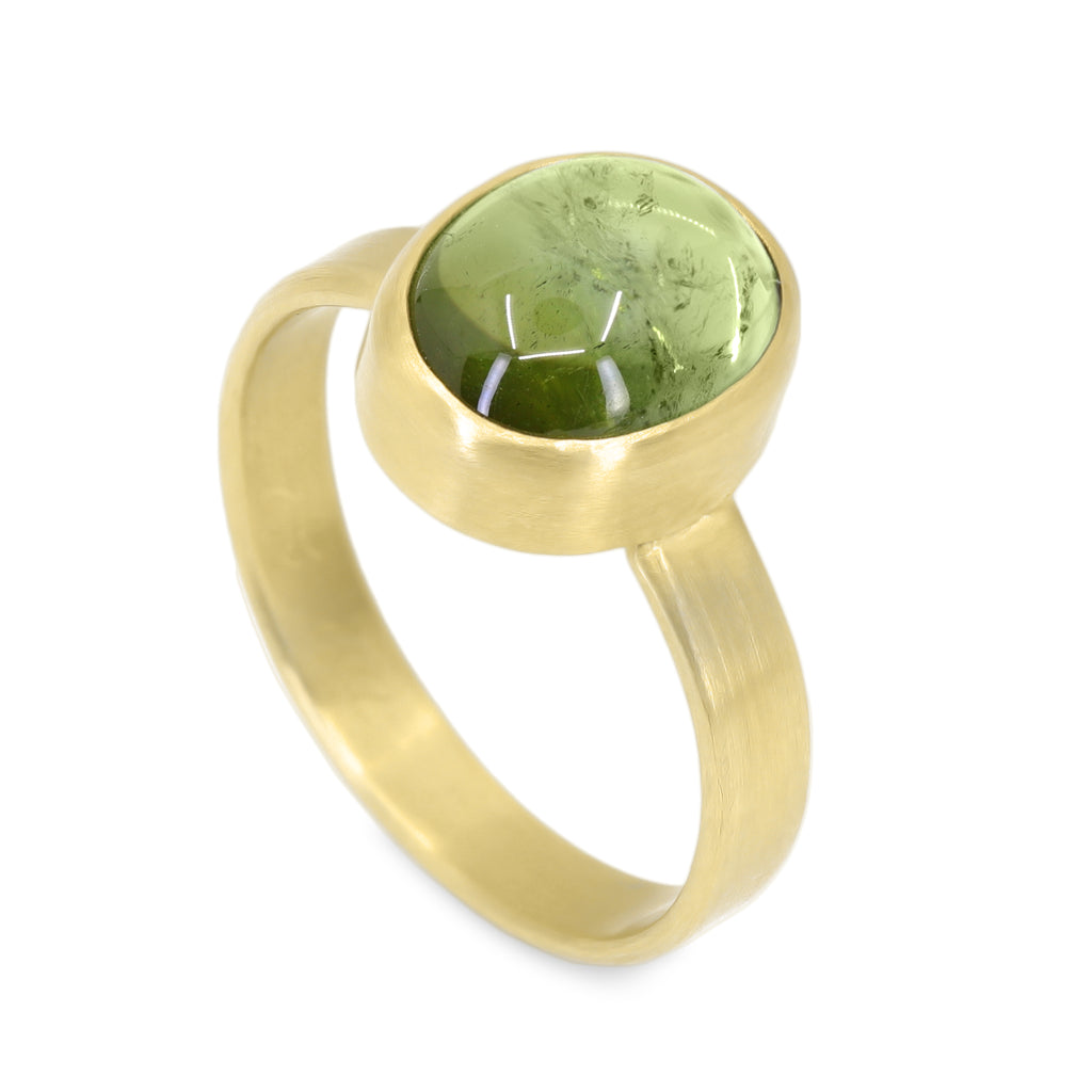 Monica Marcella Bicolor Tourmaline Cabochon Ring