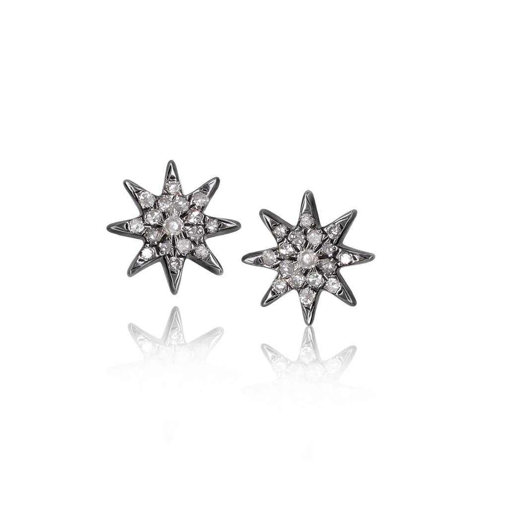 Robindira Unsworth Diamond Star Stud Earrings