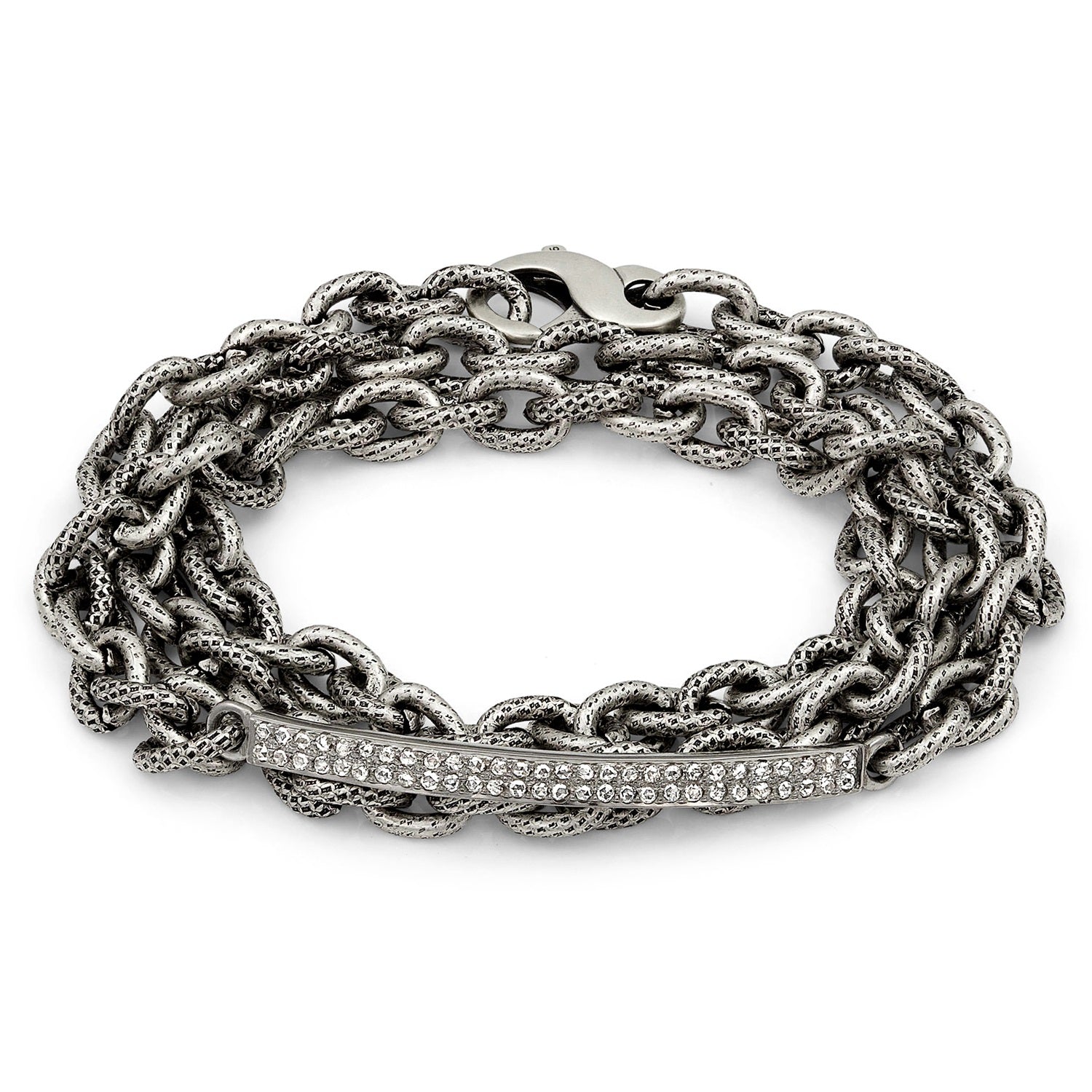 Two Row Stainless Steel Bracelet