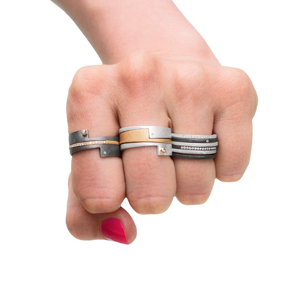 Wille Jewellery Gold Silver Assorted Stacking Rings